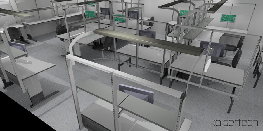 UK Based Electronic Manufacturer Improves Efficiency & ESD Safety With Kaisertech Workstations.