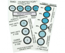 Standard 6-Spot Humidity Indicator Card, 10% 20% 30% 40% 50% 60% RH