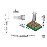JBC C115125 Tip - Chisel Cartridge 1 x 0.2mm
