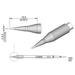 JBC C245030 Tip Cartridge Conical 0.3mm
