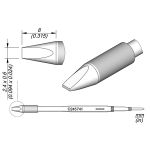 JBC C245741 High Thermal Efficiency Tip - Chisel Cartridge 2.4 x 0.6mm 