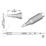 JBC C245906 Tip - Chisel Cartridge 1.2 x 0.7 mm 