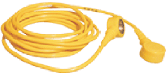 ESD Anti Static Cord stud to stud 2m straight, yellow