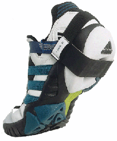 ESD Anti Static Heel Grounder 1 Meg with dayglow strap - each