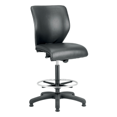 Laboratory Vinyl  Permanent Contact High Chair With Footring