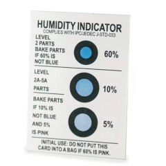 Humidity indicator cards - Cobalt Dichloride Free - 3 spots