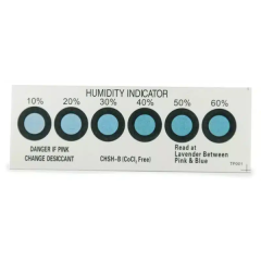 6 spot humidity indicator cards