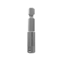 870/4 Adaptor For Machine Operated Nut Spinner 1/4" HEX - 1/4" SQ - 50mm
