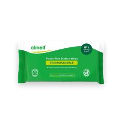 Clinell BCW60PF Biodegradable Surface Wipes