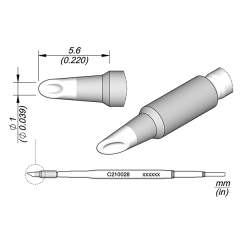 JBC C210028 Cartridge Spoon 1 mm