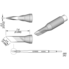 JBC C210033 Cartridge Knife 2.5 x 0.3 mm