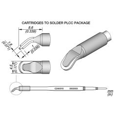 JBC C245010 Tip Cartridge To Solder SMT IC 4.5x1.8mm