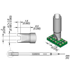 JBC C245016 Tip Cartridge Chip 1.9mm