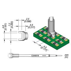 JBC C245019 Tip Cartridge Chip 4.5mm