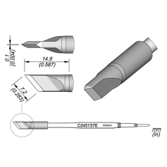 JBC C245157E Cartridge Knife 7.2 x 0.1