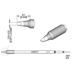 JBC C245171 Cartridge - Chisel 1.8 x 0.5