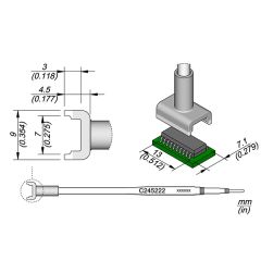 JBC C245222 Tip Cartridge Dual in Line 7.1x13.0mm 