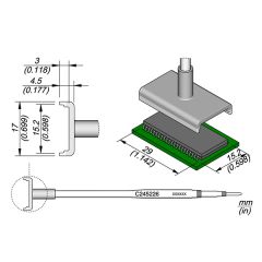 JBC C245226 Tip Cartridge Dual in Line 15.2x29mm 