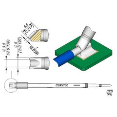 JBC C245760 Tip - Barrel Cartridge Ø 3.5