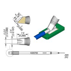 JBC C245763 Tip - Barrel Cartridge Ø 2.5mm