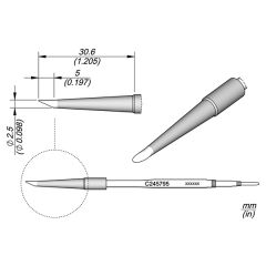 JBC C245-790 Tip Cartridge Pin / Connector Ø 0,8