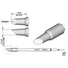 JBC C245797 Tip - Bevel Cartridge Ø 3.8