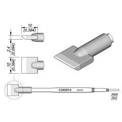 JBC C245914 Tip - Blade Cartridge 10mm
