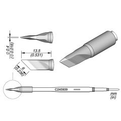 JBC C245939 Tip - Knife Cartridge 6.0 x 0.4 mm