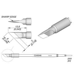JBC C245940 Cartridge Knife 6.0 x 0.1 mm
