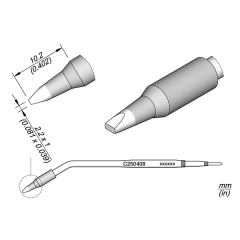 JBC C250408 Chisel Cartridge 2.2 x 1mm