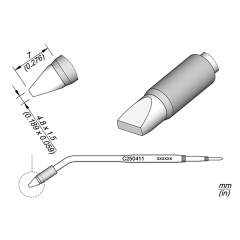 JBC C250411 Tip Cartridge Chisel 4.8 x1.5mm