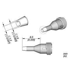 JBC Micro desoldering tip C360-004