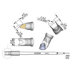 JBC C470049 Tip - Barrel Cartridge Ø 5.2