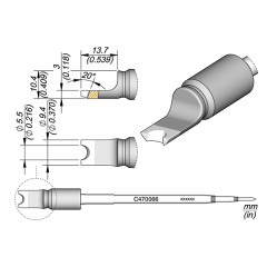 JBC C470066 Round Connector Cartridge Ø 5.5mm