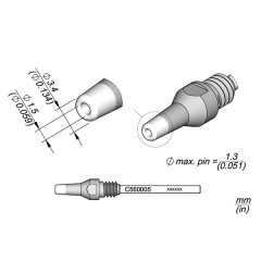 JBC C560-005 Desoldering Cartridge Ø 1.5