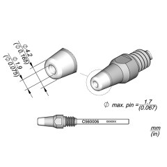 JBC C560-006 Desoldering Cartridge Ø 1.9