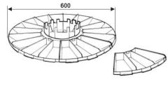 Carousel Tray 600 mm ESD conductive