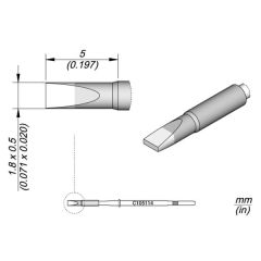 JBC C105101 Tip Cartridge Conical Ø 0.1mm