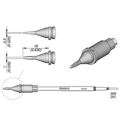 JBC R245016 Chisel Cartridge 1 x 0.5