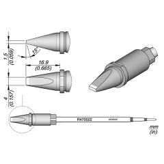 JBC R470022 Chisel Cartridge 4 x 1.5