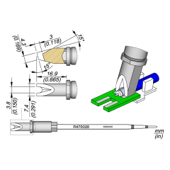 JBC R470028 Barrel Cartridge Ø3.8