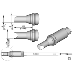 JBC R470039 Bevel Cartridge Ø6