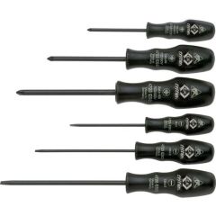 CK Tools Triton ESD Screwdriver SL/PZD Slotted Pozi Set of 6
