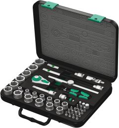 Wera 8100 SB Zyklop Speed Ratchet Set, 3/8" Drive, Metric, 43 Pieces 05003594001
