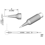 JBC C210009 Conical Tip Cartridge 0.2 mm