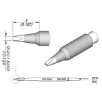JBC C210024 Tip Cartridge Chisel 0.8 x 0.3mm