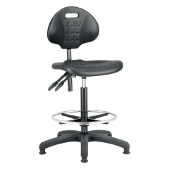 Industrial/Lab PU High Back Chair With Footring