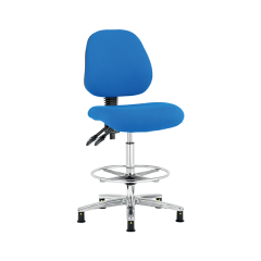 ESD/Antistatic Upholstered/Vinyl High Chair With Footring