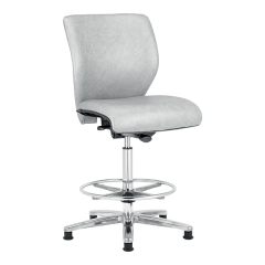 Cleanroom Vinyl Chair With Footring