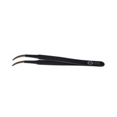 Tweezer Fine Precision ESD Tips 117mm - T2370D | Flat Curved